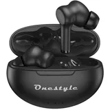 Onestyle TWS-VX-Plus Bluetooth Kopfhörer,Kopfhörer Kabellos Bluetooth 5.3 mit 4 ENC Mikrofon,In Ear Kopfhörer, IP7 Wasserdicht Ohrhörer Geeignet für Arbeit Studium Sport