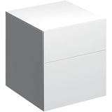 Geberit Xeno 2 Seitenschrank 500.504., 450x510x462mm, 2 Schubladen Farbe: Weiß Hochglanz Lack