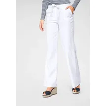 Aniston CASUAL Leinenhose ANISTON CASUAL figurumspielend lang Weiß 44