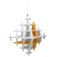 Platino24 Wandpaneel CUBO orange 2 St. 40 x 40