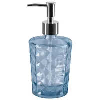 Spirella Seifenspender Carla Glas Flüssigseifen-Spender 400ml Blau