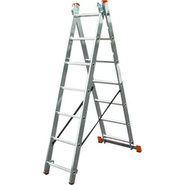 Krause Aluminium-Vielzweckleiter CORDA Globus mit Treppenfunktion 5,10 m