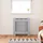vidaXL MDF Heizkörperverkleidung Grau 78 cm