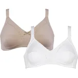 NATURANA Soft-BH Classics Beige/Weiß 80D