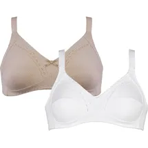 NATURANA Soft-BH Classics Beige/Weiß 80D