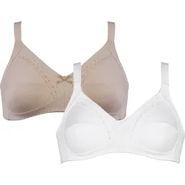 NATURANA Soft-BH Classics Beige/Weiß 80D