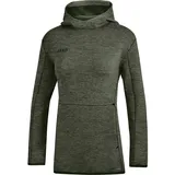 Jako Kapuzenpullover Hoodie Khaki Meliert 44