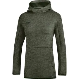 Jako Kapuzenpullover Hoodie Khaki Meliert 44