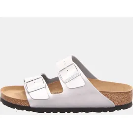 Birkenstock Arizona Birko-Flor schmal silber 42