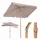 Sekey Balkonschirm 200 x 125 cm Taupe