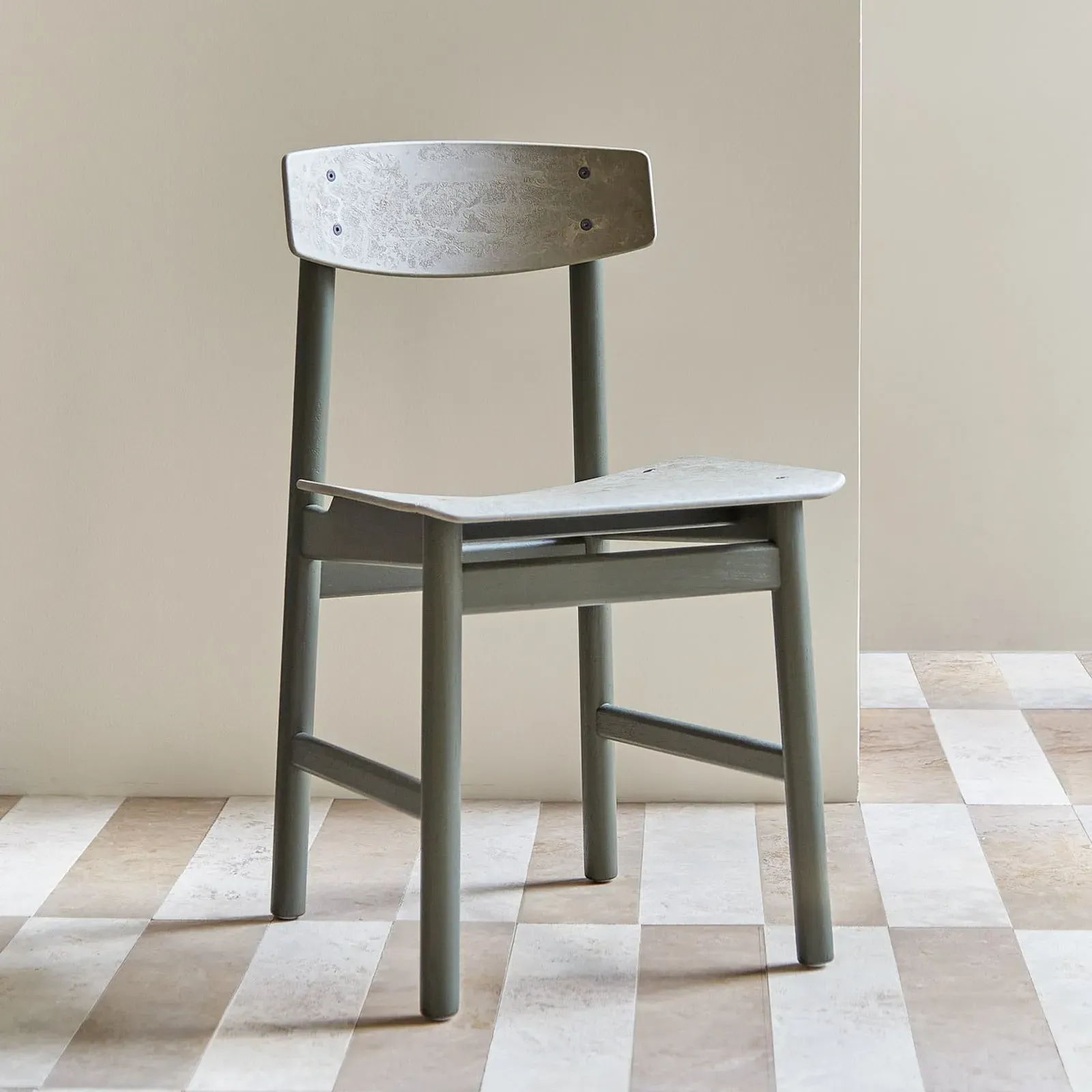 Zubehör MATER, Conscious  3162, Grün, für Esszimmer, Holz, Design - 47 - 78.5