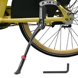 Ruayia Fahrradständer, rutschfest Seitenständer, Aluminiumlegierung Fahrradständer für Mountainbike Cityrad Pendlerfahrräder Rennrad MTB - Schwarz