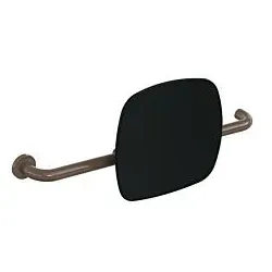 Hewi 801 Rückenstütze 801.51.9263L84 Wandabstand 150mm, Ausführung links, Lehne tiefschwarz, umbra