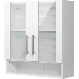 WELLTIME Hängeschrank »Jaca« Breite 60 cm, mit MDF Hochglanz-Fronten weiß