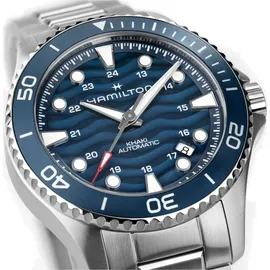 Hamilton Khaki Navy Scuba Auto Leder 40 mm H82425140