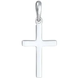Elli Kreuz Schlicht Glaube Religion 925 Silber Charms & Kettenanhänger   Damen 