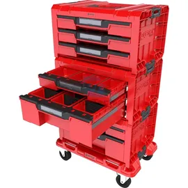 QBRICK System Werkzeugkoffer PRO Schublade Set 3 Rot