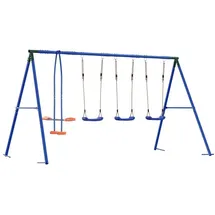 vidaXL Schaukelset Mehrfarbig 330 x 185 x 185 cm Stahl