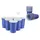 Relaxdays Plastikbecher 0,473 l Blau 200 St.