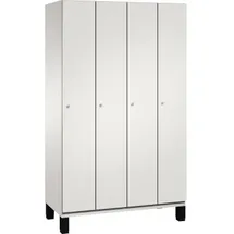 C+P Umkleidespind 4510040S10012 Füße 4Abteile B1200mm lgr/lgr