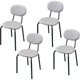 Hti-Living Stuhl Anella Polyester braun 4er Set