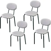 Hti-Living Stuhl Anella Polyester braun 4er Set