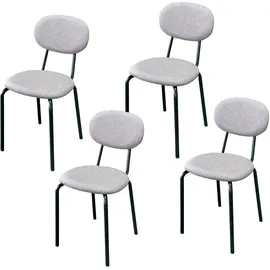 Hti-Living Stuhl Anella Polyester braun 4er Set