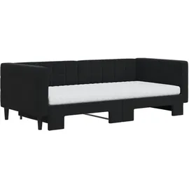 vidaXL Tagesbett 90 x 190 cm Schwarz