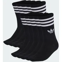 adidas 3-Streifen Crew Socken 10er Pack Schwarz/Weiß 40-42