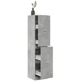 vidaXL Apothekerschrank Betongrau 40x41x174,5 cm Holzwerkstoff