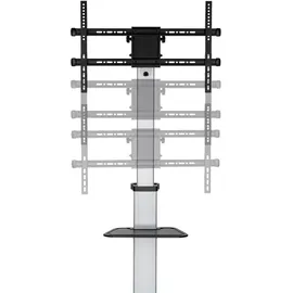 AISENS FT86TRE-197 Soporte de Suelo Con Rueda Bandeja DVD para Monitor/TV Hasta 50Kg 37"-86"