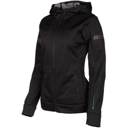 Klim Evolution Jugend Mädchen Zip Hoodie, schwarz, Größe XL
