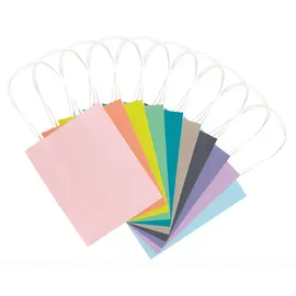 Folia Papiertüten S TREND, aus 110g/m2 Kraftpapier, 10 Stück, 12x5,5x15cm, farbig sortiert