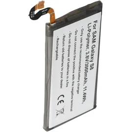 AccuCell Akku passend für den Samsung Galaxy S8 Akku EB-BG950ABE 3,8 Volt 3000mAh