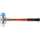 Halder Schonhammer Simplex L.330mm Kopf-D.40mm HO Superplast.weiß/TPE-soft blau