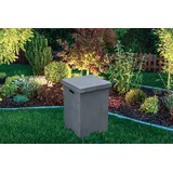 Gardenforma Abdeckung für 11 kg Gasflaschen, Beton-Optik dunkelgrau Faser-Beton