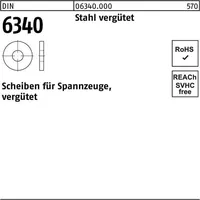 Industrial Quality Supplies DIN 6340 Scheibe Stahl vergütet 31mm