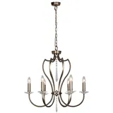 Elstead Lighting Kronleuchter 6-flg. D 65 cm klassisch bronze/Messing