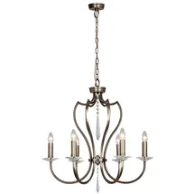Elstead Lighting Kronleuchter 6-flg. D 65 cm klassisch bronze/Messing