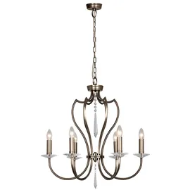 Elstead Lighting Kronleuchter 6-flg. D 65 cm klassisch bronze/Messing