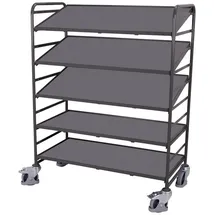 Cordes VarioFit Eurokastenwagen 5 Holzböden RAL 7016