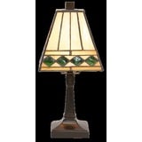 5LL-5994 Tiffany Bleiglaslampe Tischleuchte Tischlampe 20*20*30 cm E14/max 1*40W