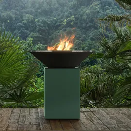 Ofyr Feuerplatte Ø 100 cm verzinkt grün