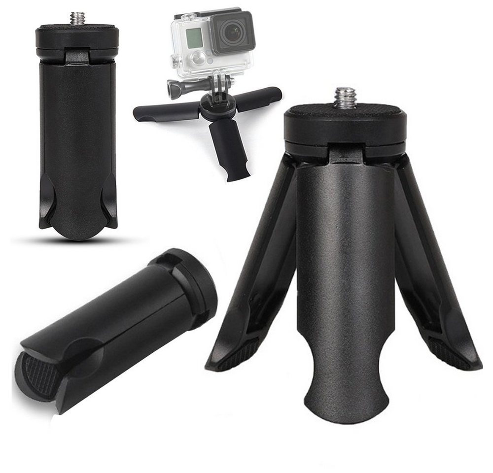 farfi Mini Stativ für Smartphone und Kamera Stativhalterung schwarz