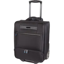 Business-Trolley LIGHTPAK "Lando", Gr. B/H/T: 35cm x 46cm x 26cm 41,8 l, schwarz, Nylon, unifarben, Koffer, Handgepäck Koffer, Reisegepäck mit gepolstertem Laptopfach