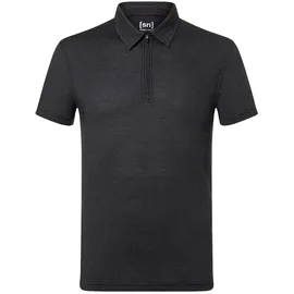 super.natural Light Air Zip Polo schwarz S