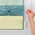 Lichtblick Duo Rollo / Doppelrollo Klemmfix 70 x 150 cm aqua floral/blau