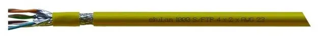 EKU Datenkabel Cat7 LS0H-1 ekuLan1000 S/FTP 4x2xAWG23 gelb 250m-Box