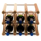 Proregal Weinregal Braun, Holz, Kiefer, Rechteckig, 32.5x22.5x24.5 cm, Wohnzimmer, Regale, Weinregale