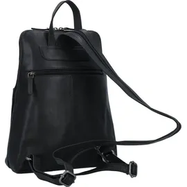 GREENBURRY Fiorentina City Rucksack Leder 31 cm Schwarz